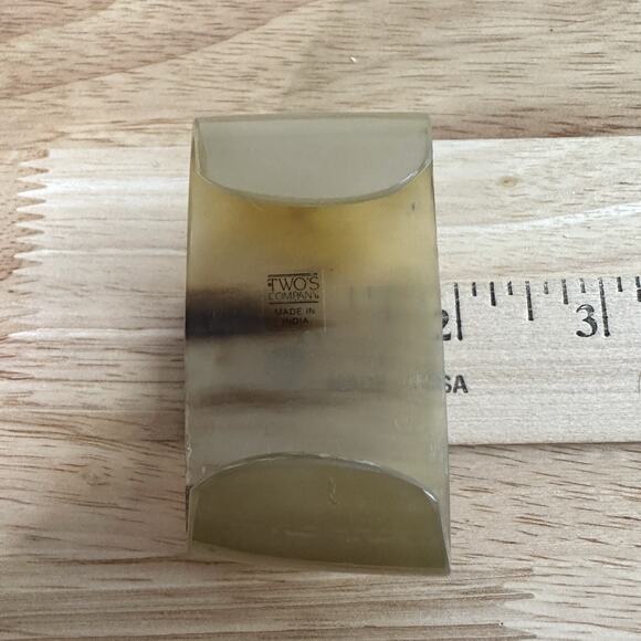 Buffalo Horn Wide Cuff Bangle Bracelet Handcrafted Bohemian Neutral - Picture 8 of 11